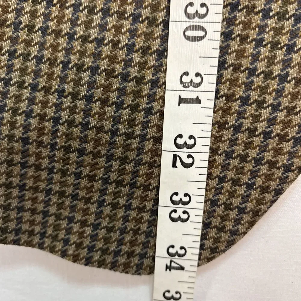 Maranzone Uomo Blazer Men US 48R Wool Plaid Lined Ventless lining flaw
